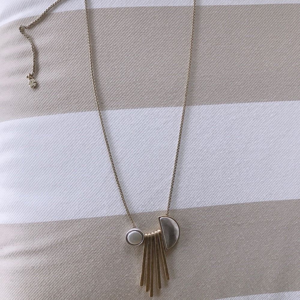 Lucky brand adjustable two tone necklace